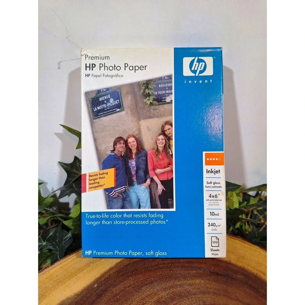 Lot of 2 HP Advanced Glossy Inkjet Photo Paper 100 Sheets 4 x 6